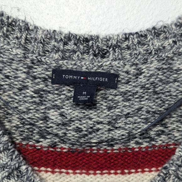 Tommy Hilfiger Y2K Oversized Slouchy Striped Sweater Cotton - Picture 4 of 6